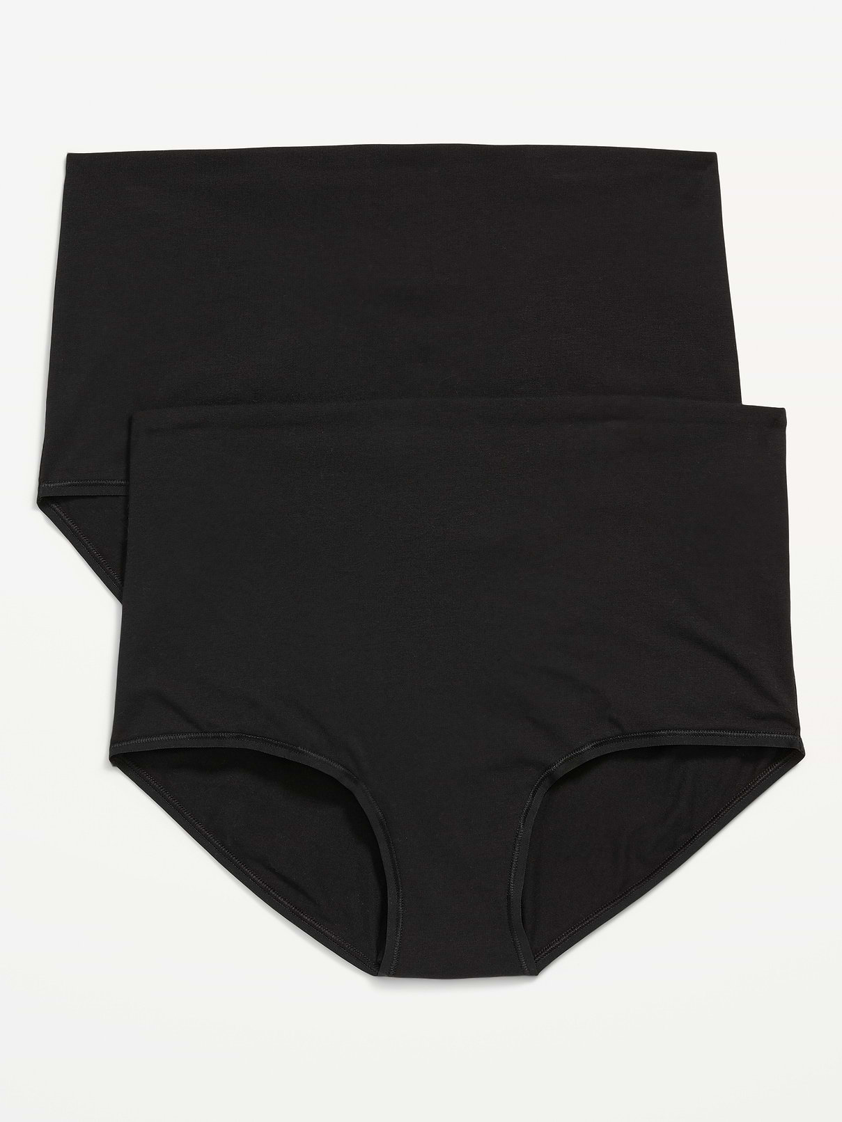 Image number 1 showing, Maternity 2-Pack Rollover-Waist Brief Underwear