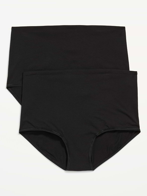 Maternity 2-Pack Rollover-Waist Brief Underwear