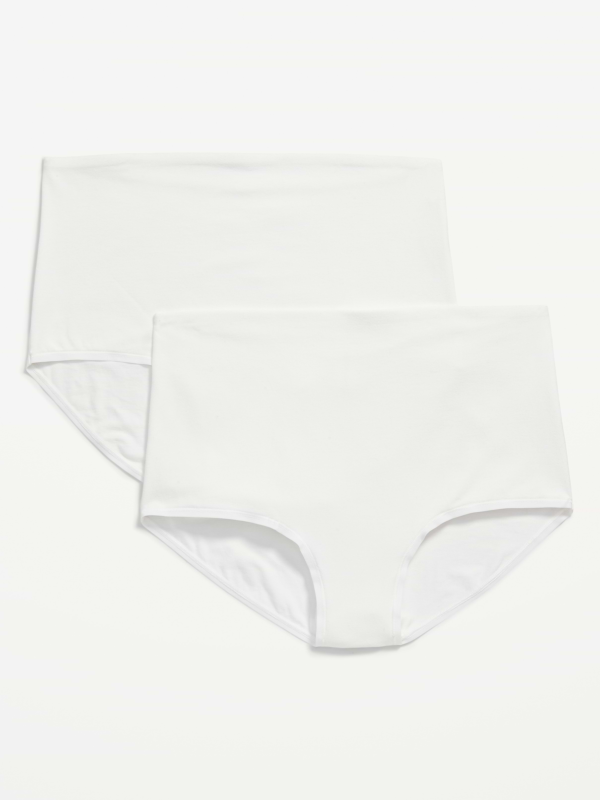 Image number 1 showing, Maternity 2-Pack Rollover-Waist Jersey Hipster Underwear