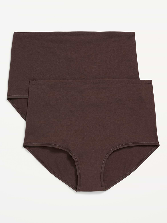 Maternity 2-Pack Rollover-Waist Brief Underwear