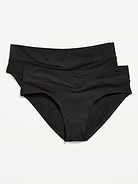 Image number 1 showing, Maternity Low-Rise Bikini Underwear 2-Pack