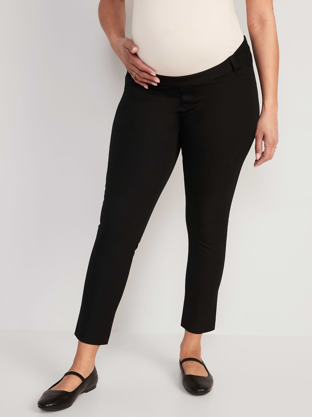 Maternity Side-Panel Pixie Ankle Pants