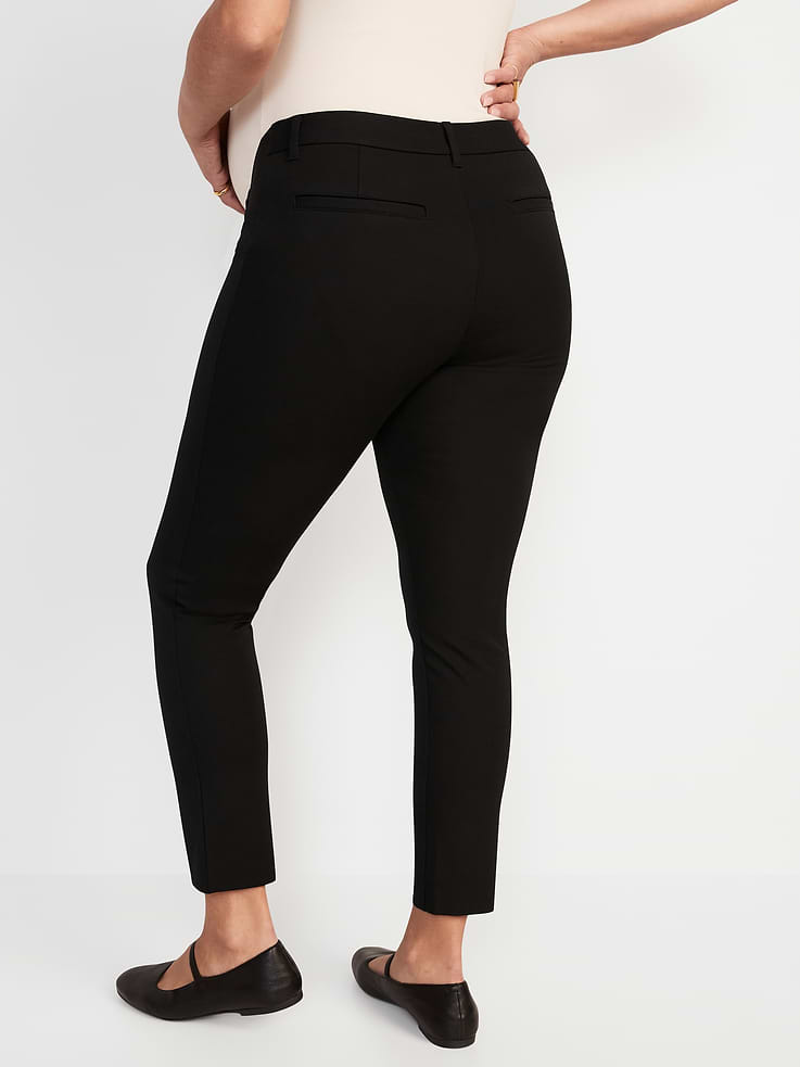 Image number 2 showing, Maternity Side-Panel Pixie Ankle Pants