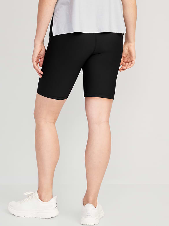 Maternity Full-Panel PowerSoft Postpartum Support Biker Shorts -- 8-inch inseam