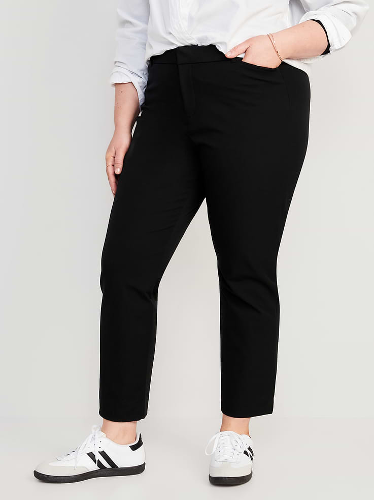 L'image numéro 8 présente Pantalon Pixie droit à taille haute