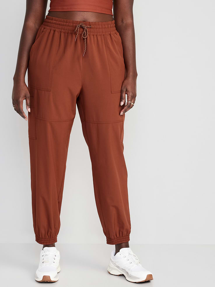 L'image numéro 4 présente Pantalon de jogging cargo StretchTech à taille très haute pour Femme
