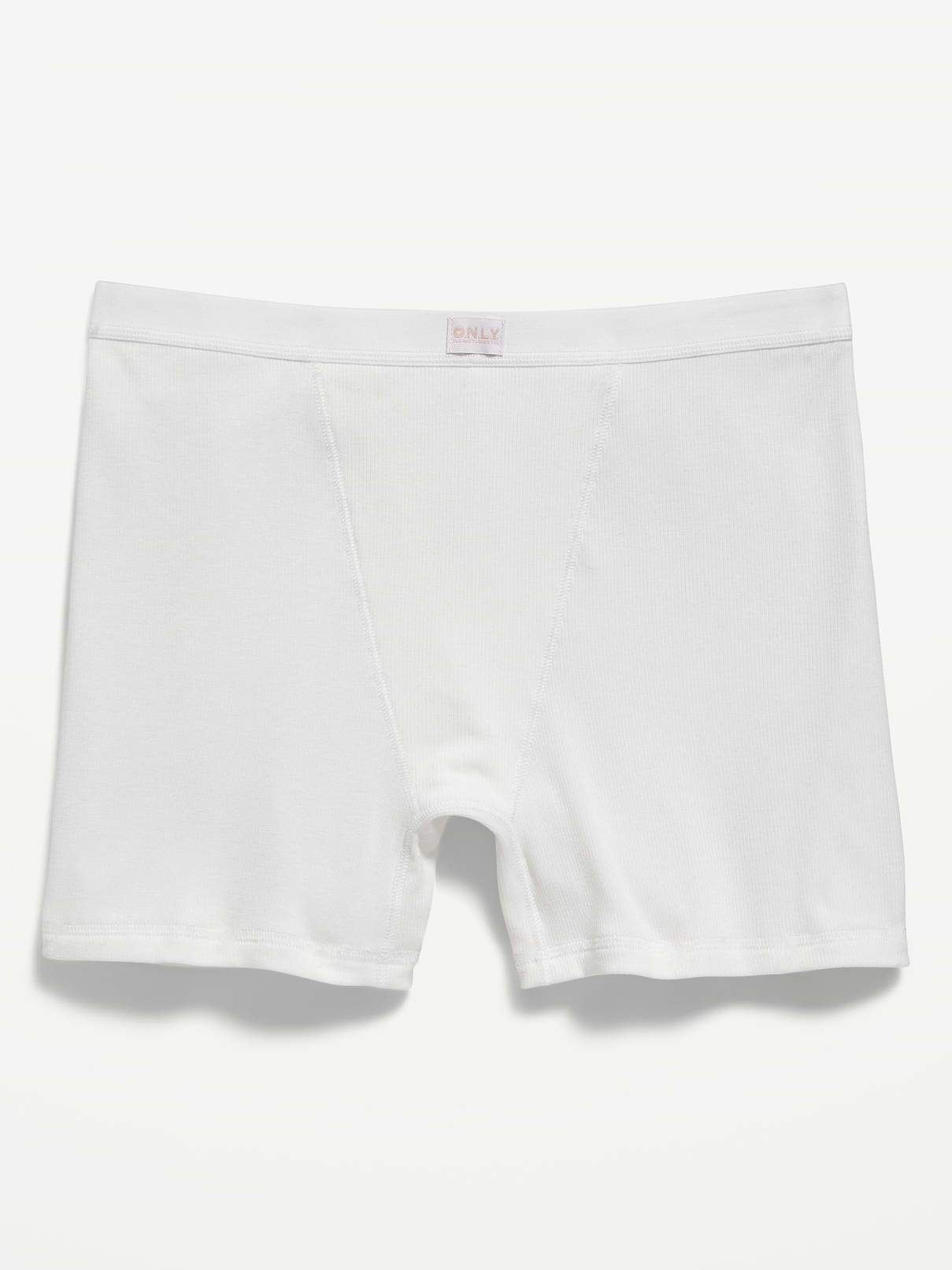 Image number 1 showing, High-Waisted Ribbed Boyshort Briefs -- 3-inch inseam
