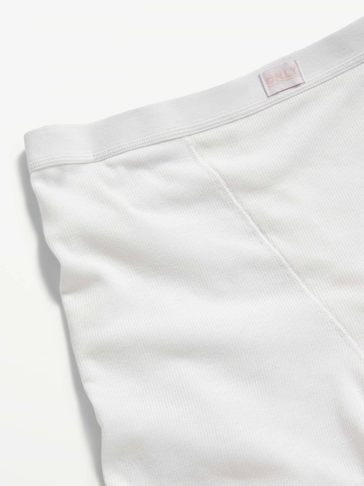 Image number 4 showing, High-Waisted Ribbed Boyshort Briefs -- 3-inch inseam