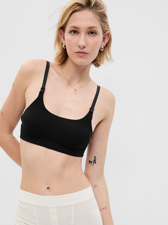 Soutien-gorge de maternité et d’allaitement sans coutures à encolure dégagée