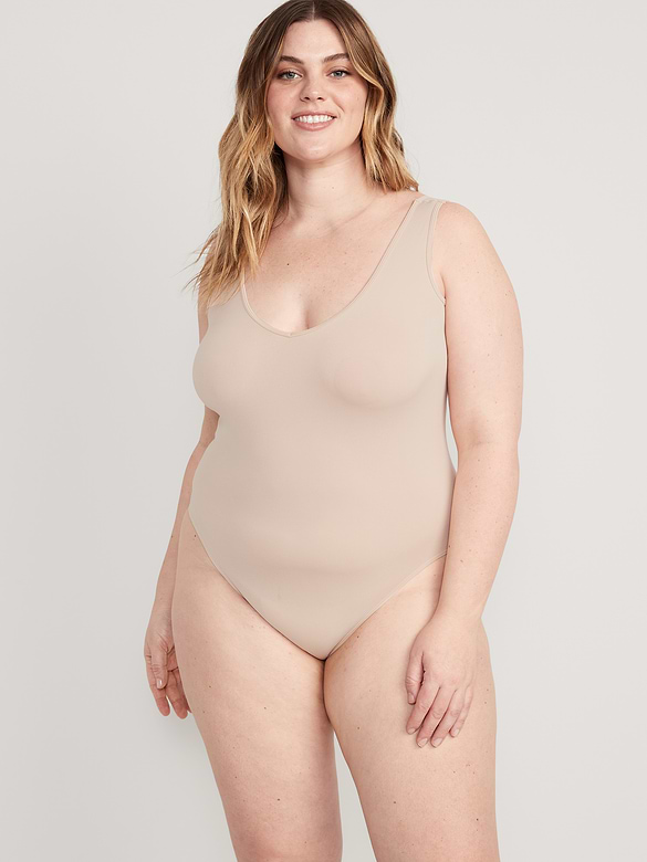 Seamless Base-Layer Tank Top Bodysuit