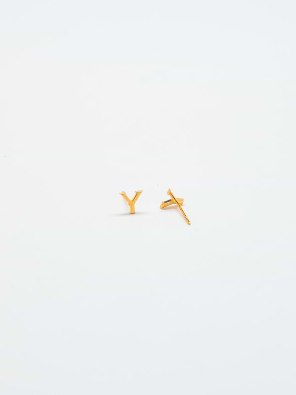 Admiral Row Gold Initial Earrings