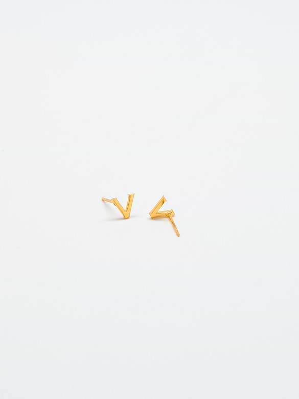 Admiral Row Gold Initial Earrings