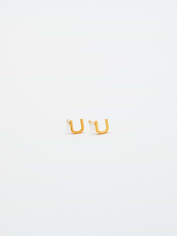 Admiral Row Gold Initial Earrings