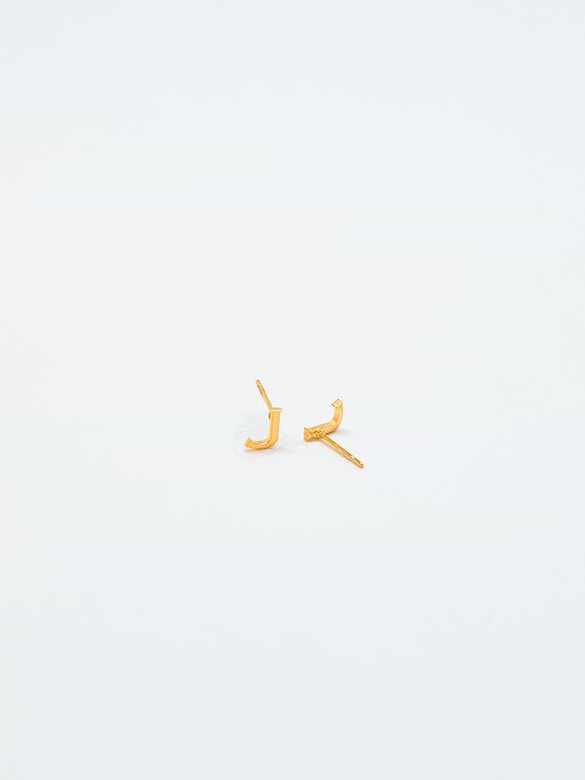 Admiral Row Gold Initial Earrings