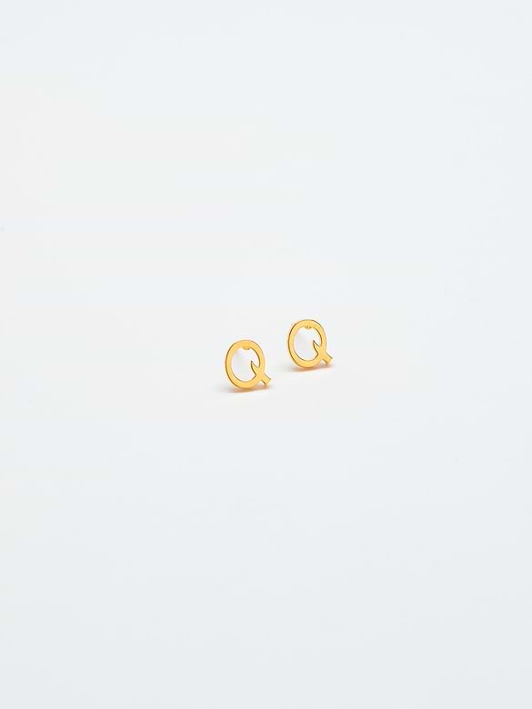 Admiral Row Gold Initial Earrings