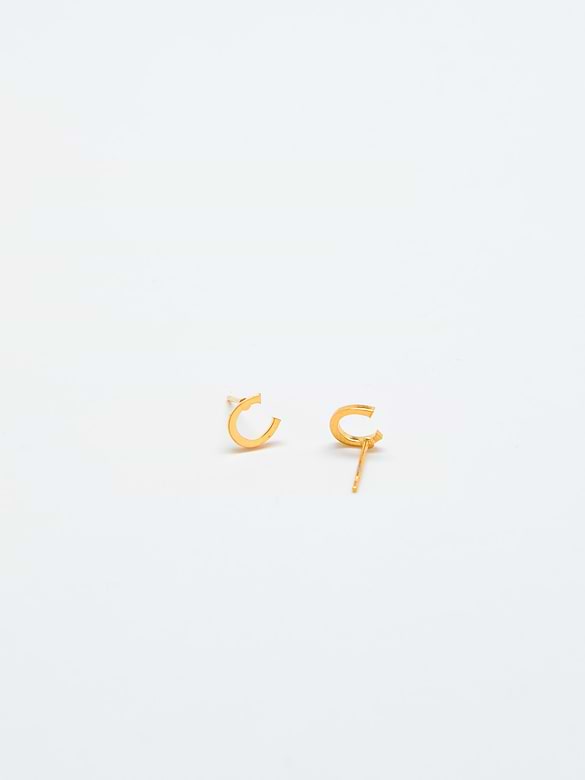 Admiral Row Gold Initial Earrings