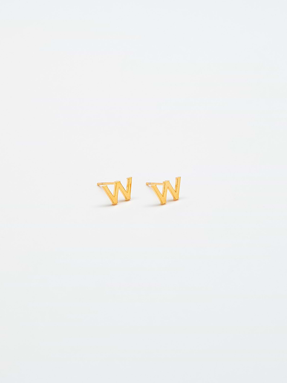 Admiral Row Gold Initial Earrings