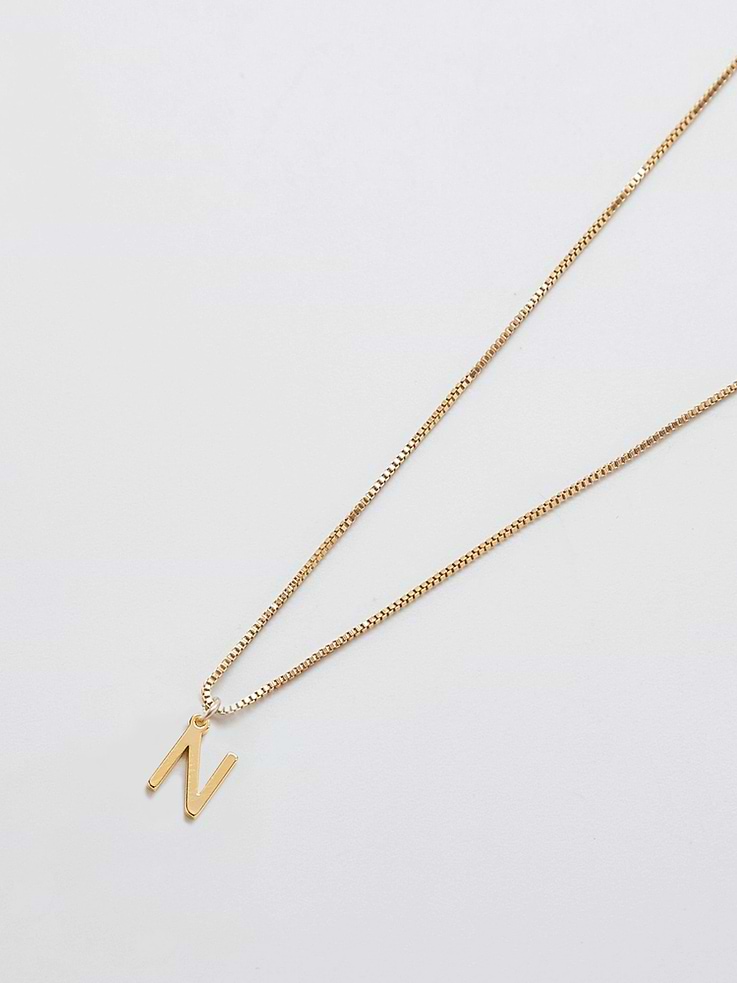 Image number 1 showing, Admiral Row Gold Dainty Initial Necklace