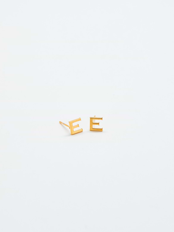 Admiral Row Gold Initial Earrings