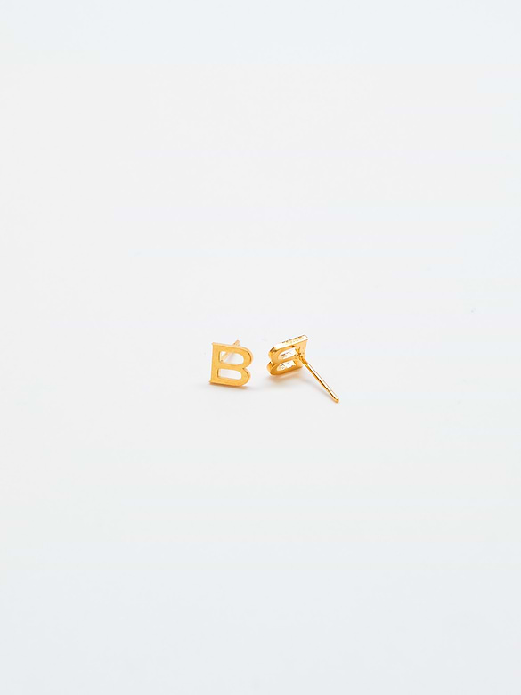 Admiral Row Gold Initial Earrings