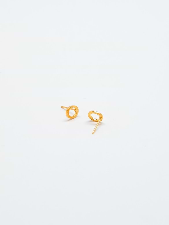 Admiral Row Gold Initial Earrings