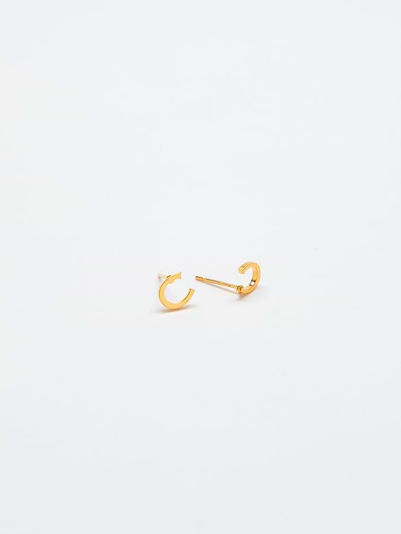 Admiral Row Gold Initial Earrings