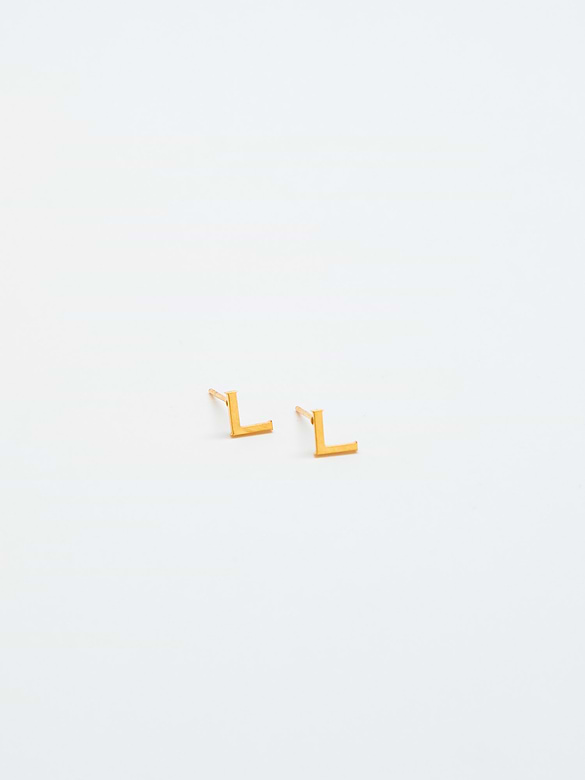Admiral Row Gold Initial Earrings