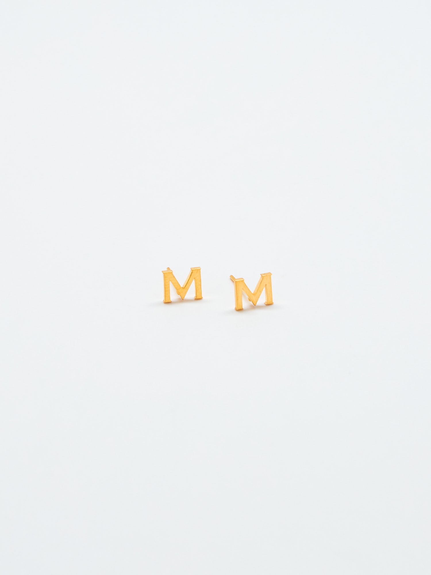 Image 1 of 2, Personalize your earring stack with this initial earring set., Postback., Lightweight., Material: Gold Plated over Stainless Steel, Tarnish Resistant, Admiral Row takes pride in producing high-quality, handmade jewelry using only the best materials at affordable prices.