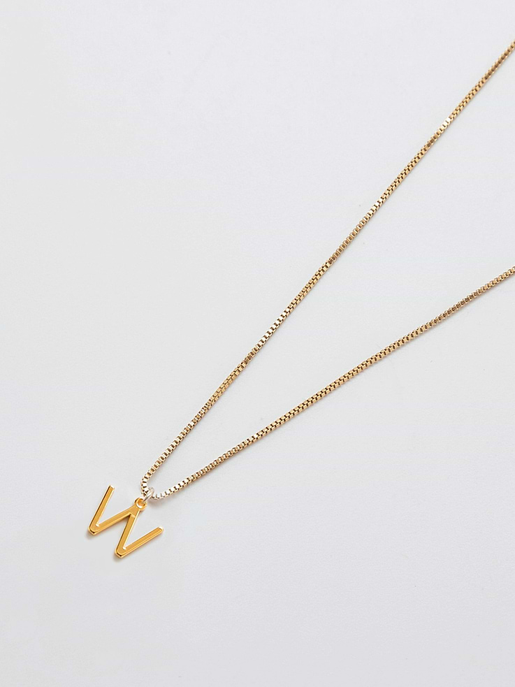 Image number 1 showing, Admiral Row Gold Dainty Initial Necklace