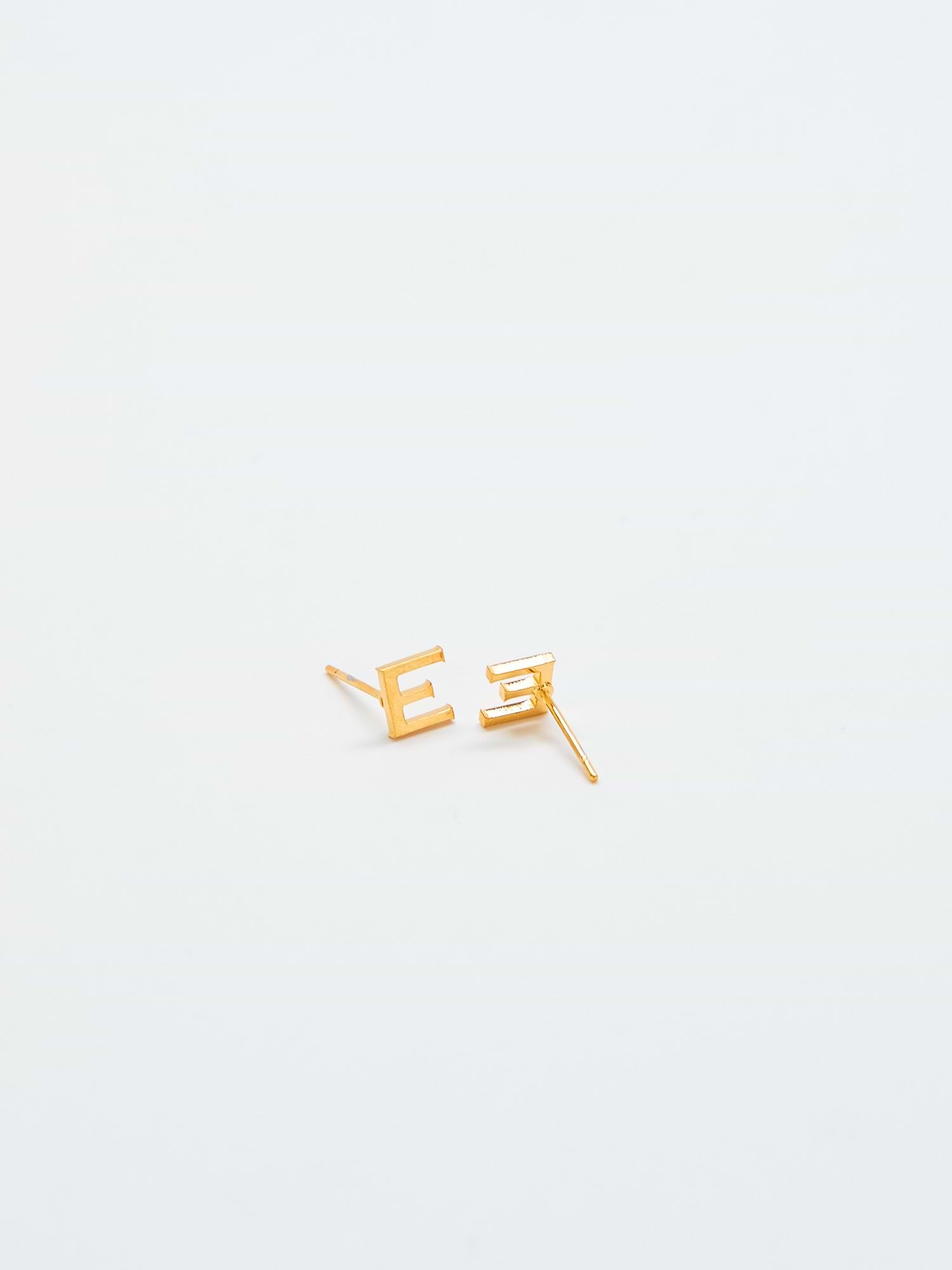 Image number 2 showing, Admiral Row Gold Initial Earrings