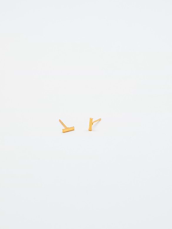 Admiral Row Gold Initial Earrings