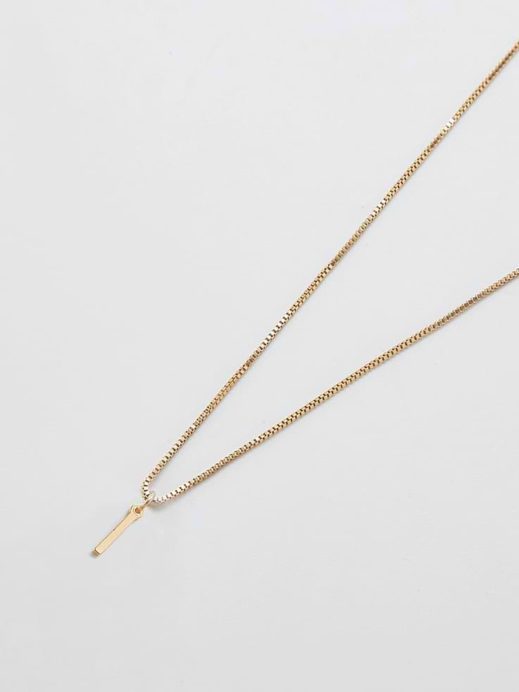 Image number 1 showing, Admiral Row Gold Dainty Initial Necklace