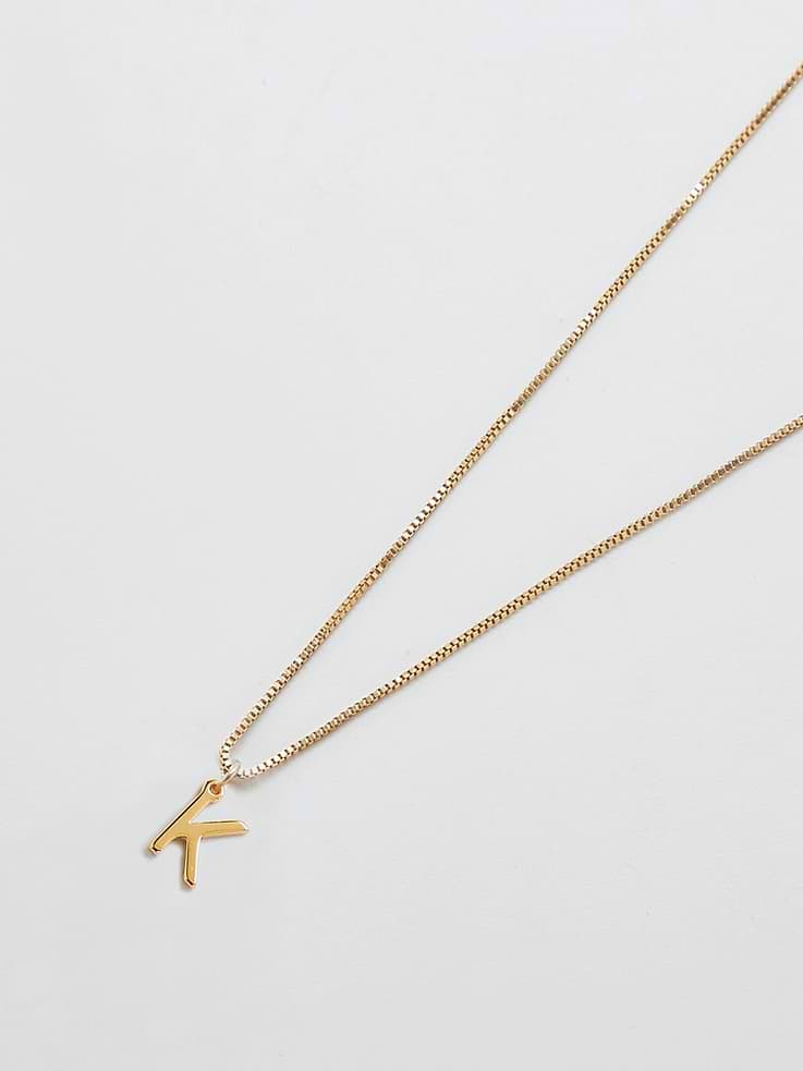 Image number 1 showing, Admiral Row Gold Dainty Initial Necklace