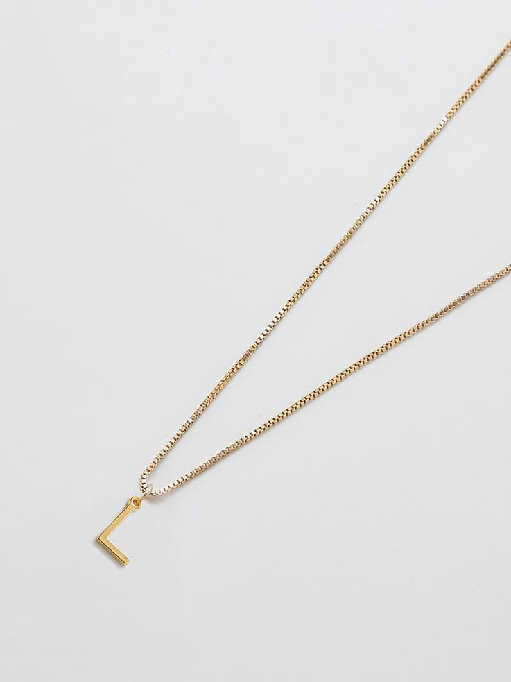Image number 1 showing, Admiral Row Gold Dainty Initial Necklace