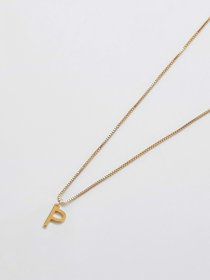 Image number 1 showing, Admiral Row Gold Dainty Initial Necklace