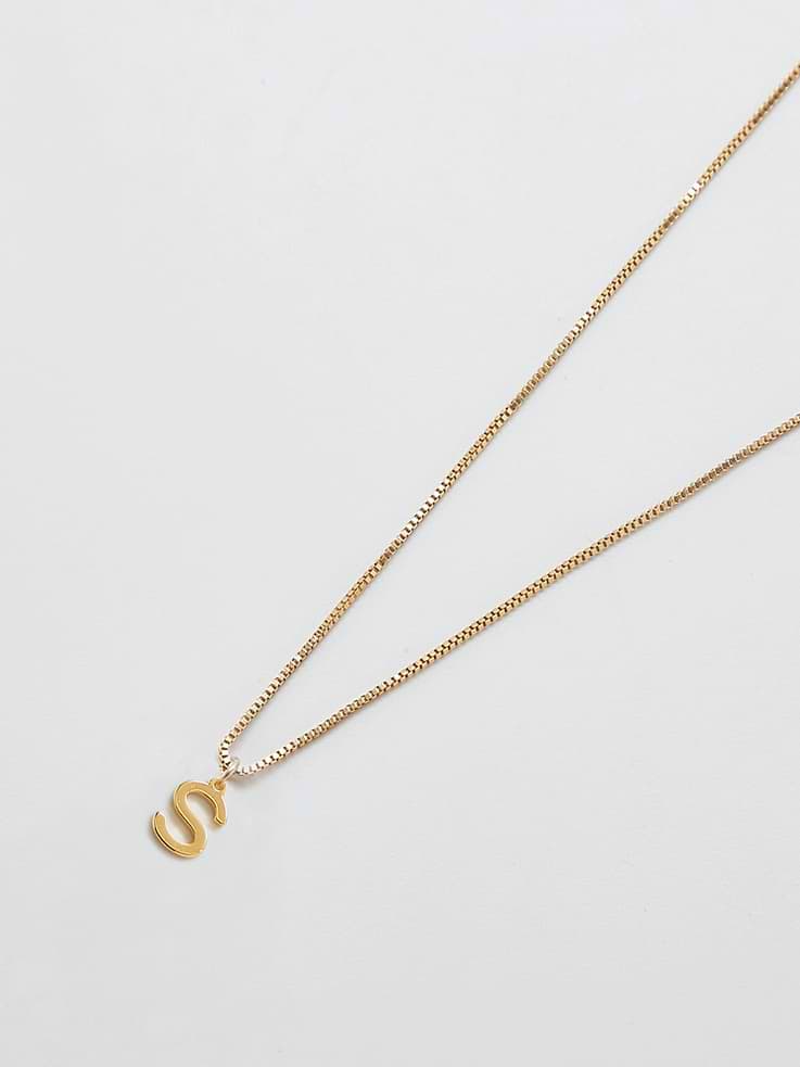 Image number 1 showing, Admiral Row Gold Dainty Initial Necklace