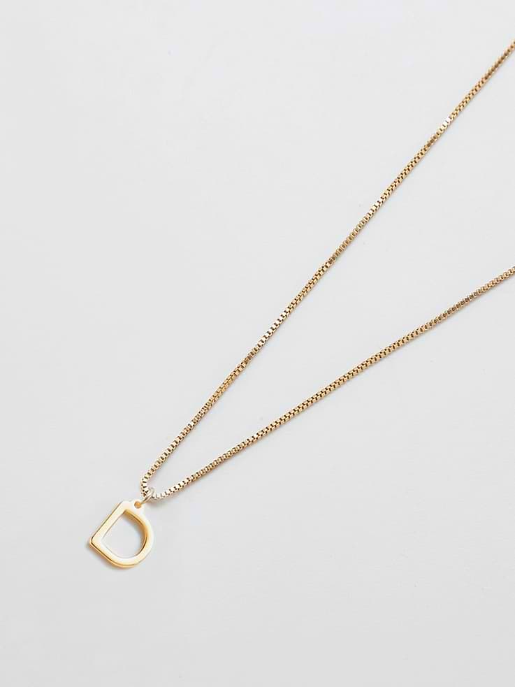 Image number 1 showing, Admiral Row Gold Dainty Initial Necklace
