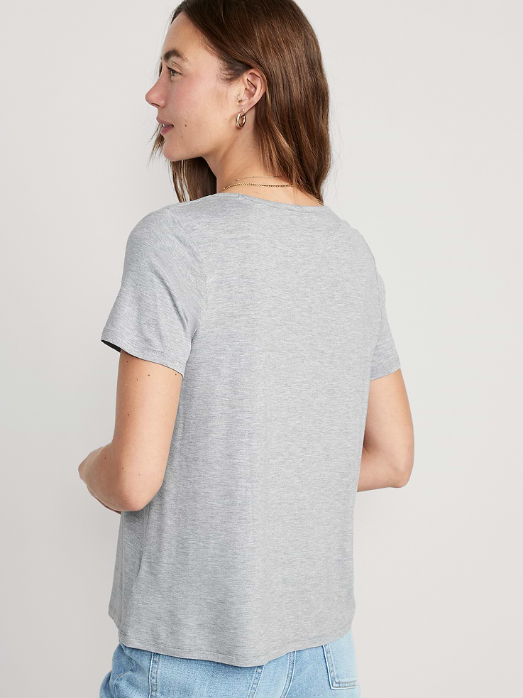 Image number 2 showing, Luxe V-Neck T-Shirt