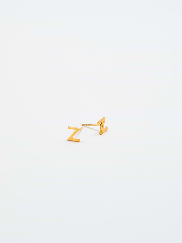 Admiral Row Gold Initial Earrings