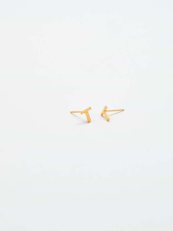 Admiral Row Gold Initial Earrings