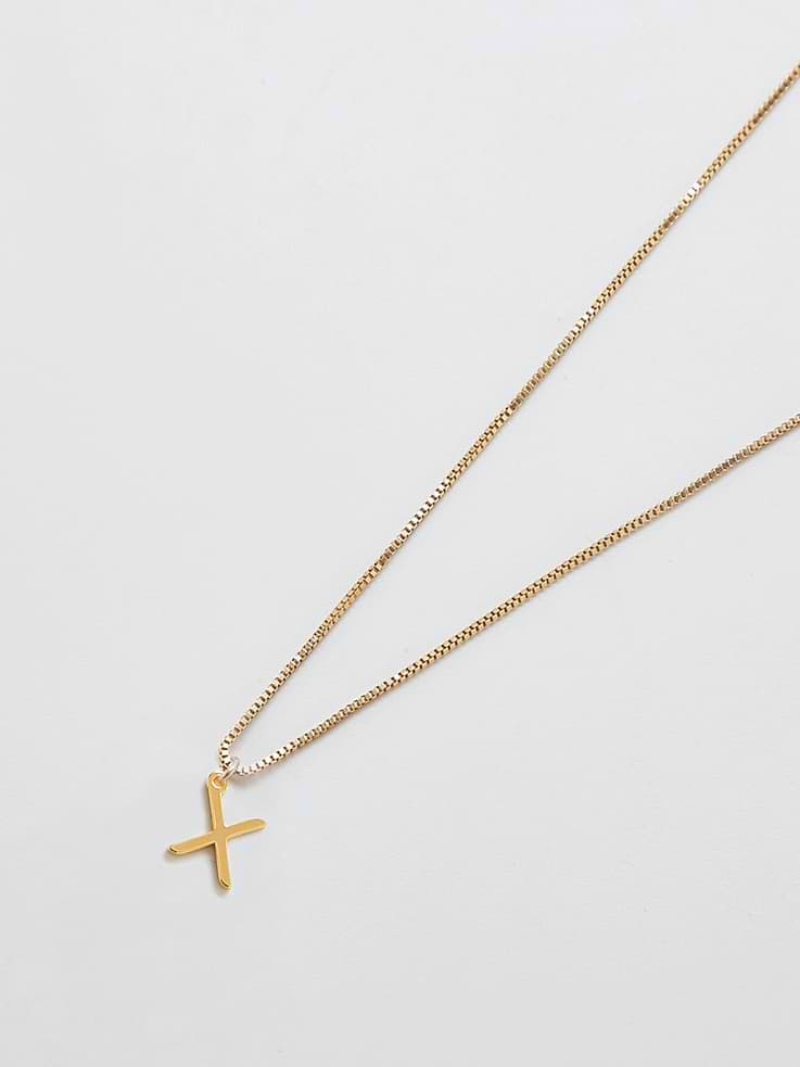 Image number 1 showing, Admiral Row Gold Dainty Initial Necklace