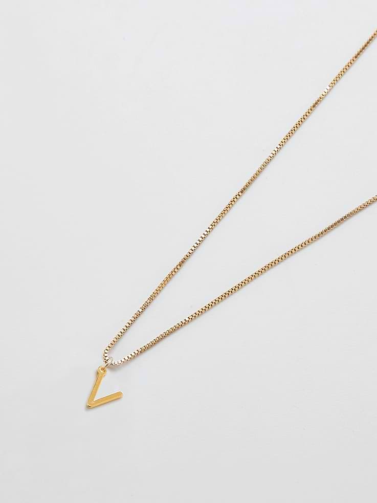 Image number 1 showing, Admiral Row Gold Dainty Initial Necklace