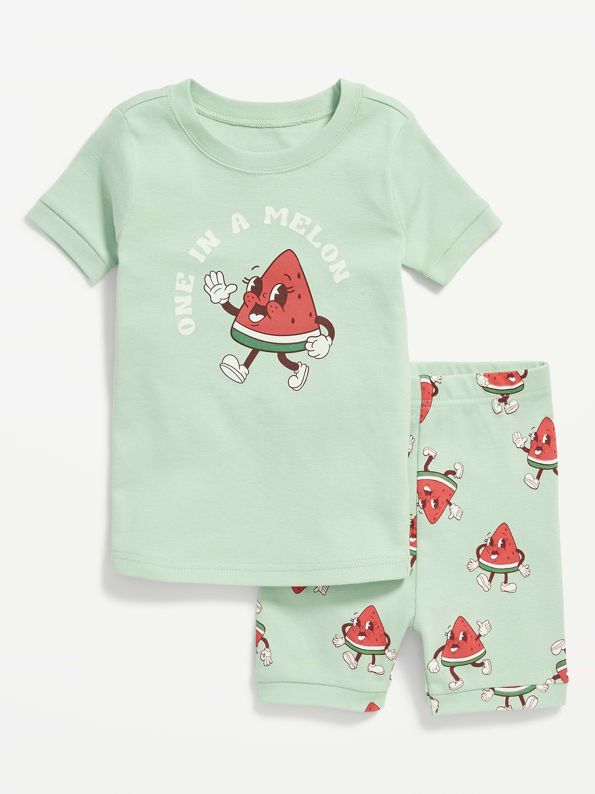 Image number 1 showing, Matching Unisex Snug-Fit Graphic Pajama Set for Toddler & Baby