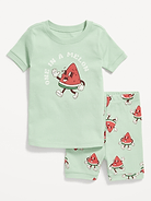 Image number 1 showing, Matching Unisex Snug-Fit Graphic Pajama Set for Toddler & Baby