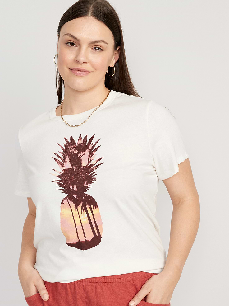 Image 5 de 8, T-shirt à imprimé passe-partout pour Femme