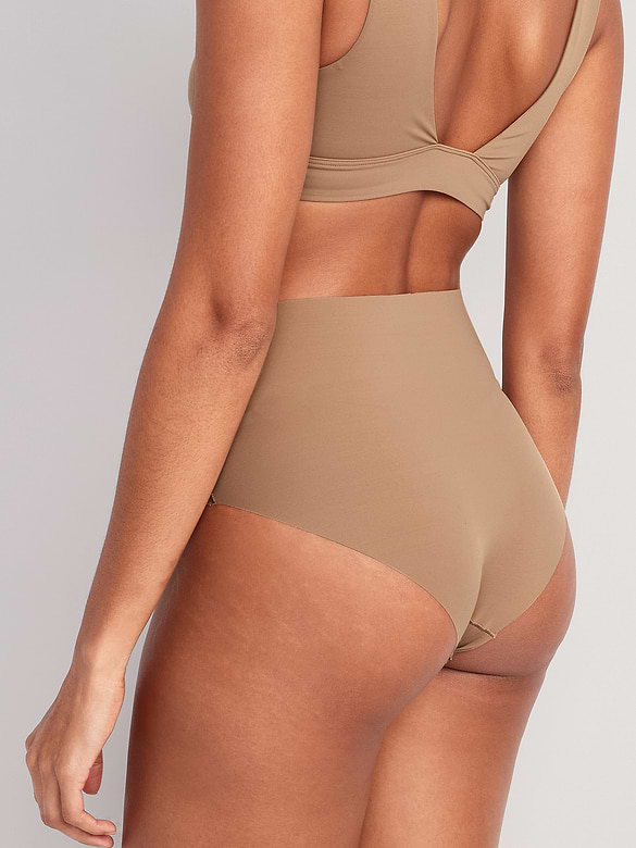 High-Waisted No-Show Brief Underwear