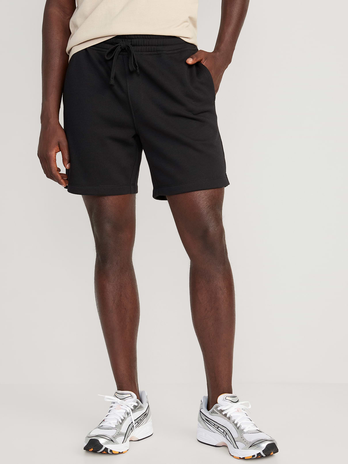 Image number 1 showing, Garment-Washed Fleece Sweat Shorts -- 7-inch inseam
