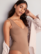 Image number 3 showing, Seamless Base-Layer Tank Top Bodysuit