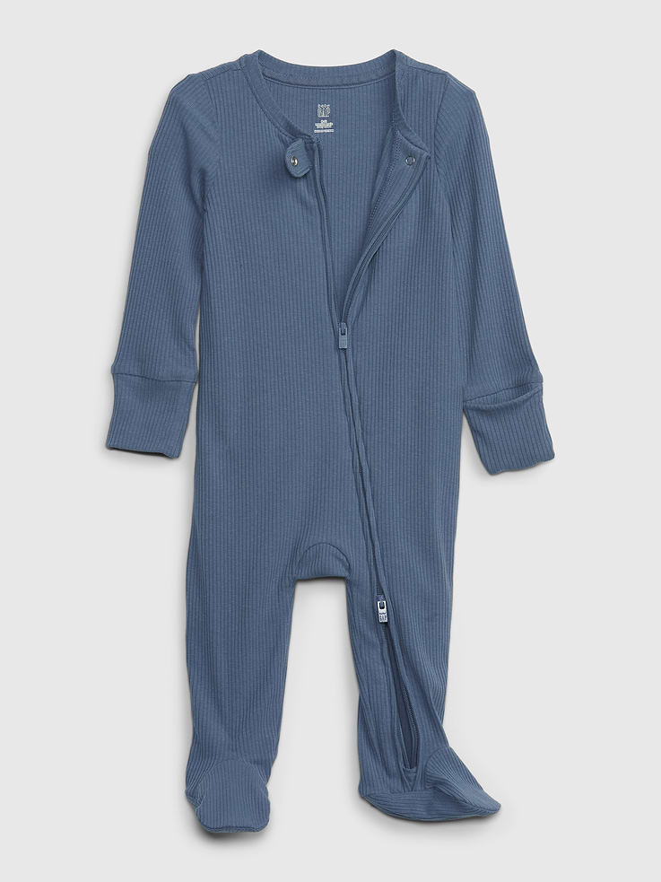 Image number 3 showing, Baby First Favorites TinyRib Footed One-Piece