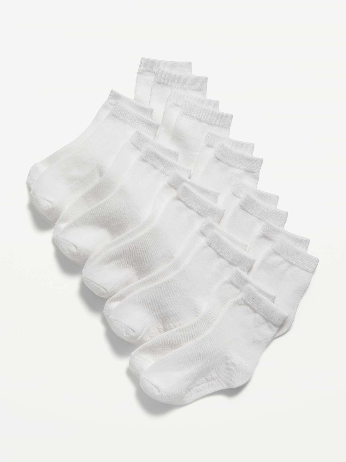 Image number 1 showing, Unisex Crew Socks 10-Pack for Toddler & Baby